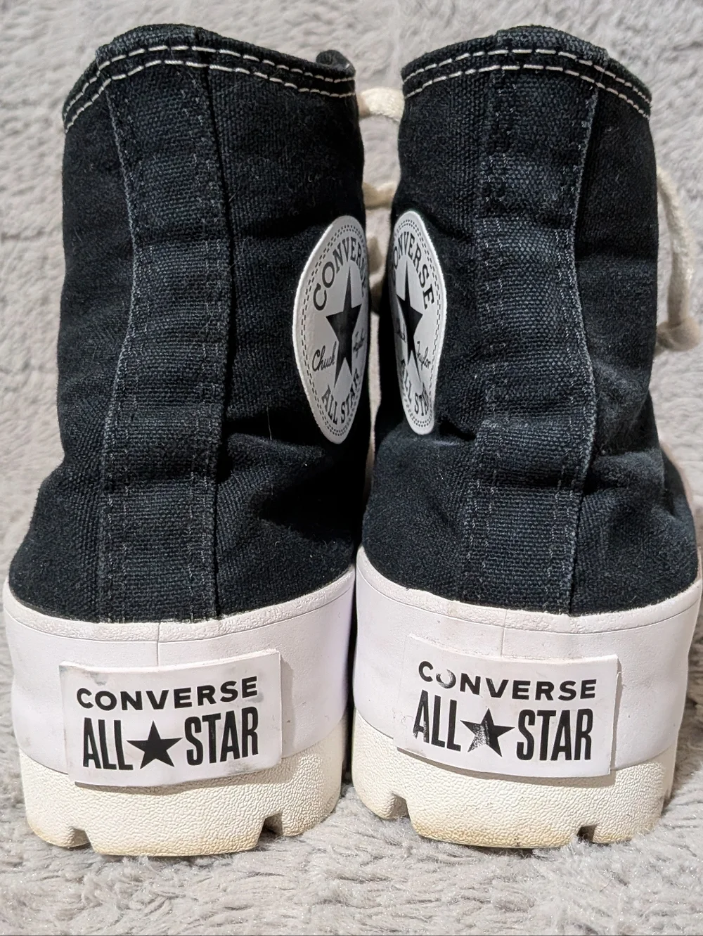 Converse Chuck Taylor All Star Platform High Top - Black and White Women's Size7